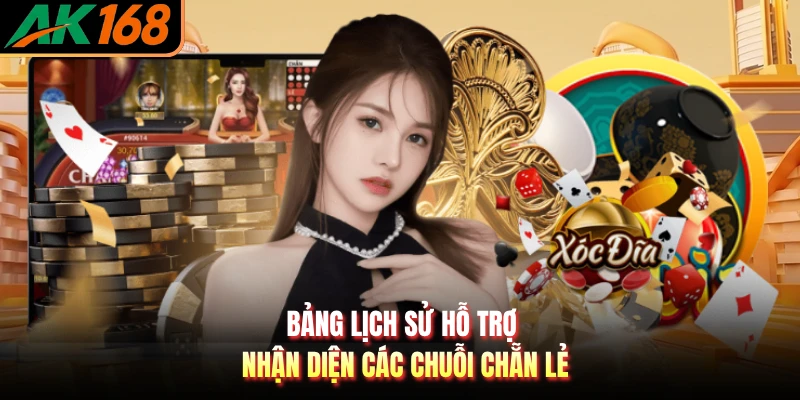 Bảng lịch sử hỗ trợ nhận diện các chuỗi chẵn lẻ